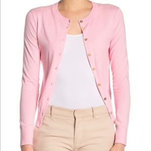 J. Crew pink cardigan